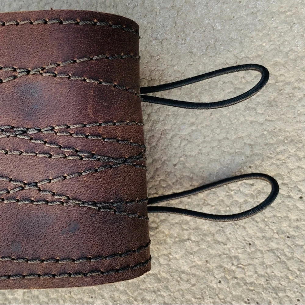Wrap Genuine Leather Animal Call Wide Cuff Wrap Bohemian Bracelet
